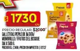 Supermercados DIA Dia galletitas pepas de batata membrillo/frutos del bosque oferta