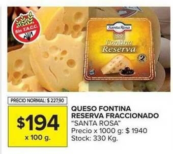 Carrefour Market Queso Fontina Reserva Fraccionado oferta