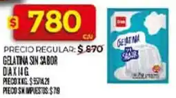 Supermercados DIA Dia gelatina sin sa bor oferta