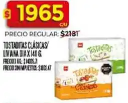 Supermercados DIA Dia tostaditas clásicas livana oferta