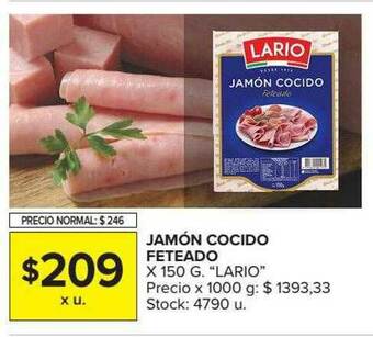 Carrefour Market Jamón Cocido Feteado oferta
