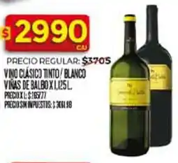 Supermercados DIA Vino clásico tinto/blanco viras de balbo oferta
