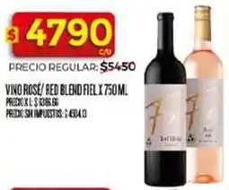 Supermercados DIA Vino rose/ red blend fiel oferta