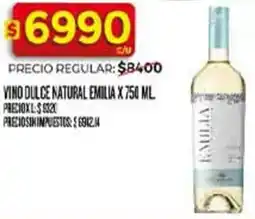 Supermercados DIA Emilia vino dulce natural oferta