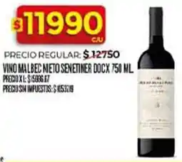 Supermercados DIA Neto senetiner doc vino malbec oferta