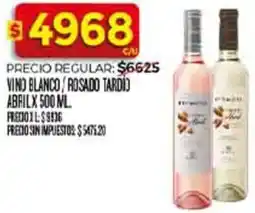 Supermercados DIA Tardi̇o abril vino blanco/rosado oferta