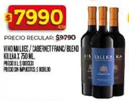 Supermercados DIA killka vino malbec/cabernet franc/blend oferta