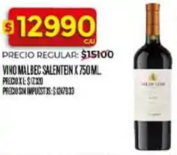 Supermercados DIA Salentein vino malbec oferta