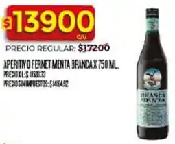 Supermercados DIA Menta branca aperitivno fernet oferta