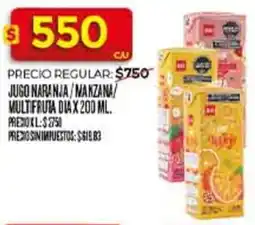 Supermercados DIA Dia jugo naranja/manzana multifruta oferta