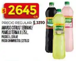 Supermercados DIA Terma amargo citrus/ serrano/ pomelo oferta