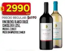 Supermercados DIA Canciller vino blend/blanco culce oferta