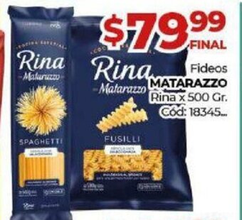 Diarco Fideos Matarazzo Rina x 500 gr. oferta