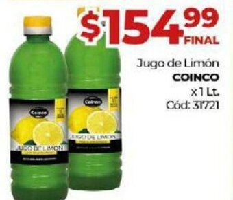 Diarco Jugo de Limón Coinco x 1 Lt. oferta