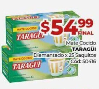 Diarco Mate Cocido Taragüi Diamantado x 25 Saquitos oferta