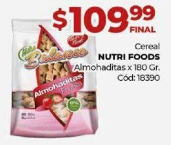 Diarco Cereal Nutri Foods Almohaditas x 180 gr. oferta