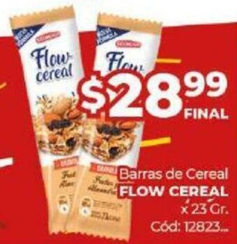 Diarco Barras de Cereal Flow Cereal x 23 gr. oferta