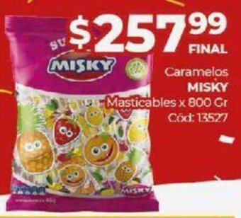 Diarco Caramelos Misky Masticables x 800 gr. oferta