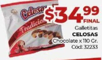 Diarco Galletitas Celosas Chocolate x 110 gr. oferta