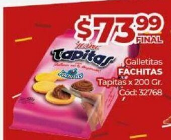 Diarco Galletitas Fachitas Tapitas x 200 gr. oferta