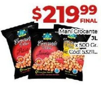 Diarco Maní Crocante JL x 500 gr. oferta