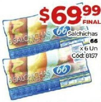 Diarco Salchichas 66 x 6 un. oferta