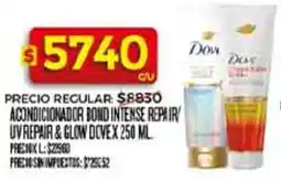 Supermercados DIA Dove acondicionador bond intense repair uv repair&glow oferta