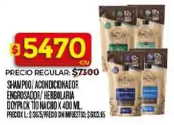 Tio nacho shampoo/acondicionador engrosador/herbolaria doypack