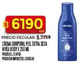 Supermercados DIA Nivea crema corporal piel extra seca body oferta