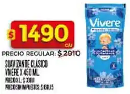 Supermercados DIA Vivere suavizante clasico oferta