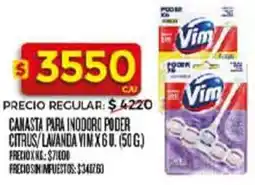 Supermercados DIA Vim canasta para inodoro poder citrus/lavanda oferta