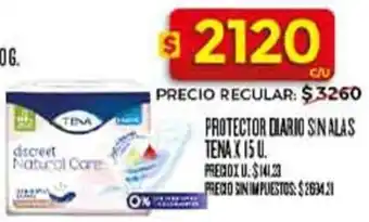 Supermercados DIA Tena protector diario sin alas oferta