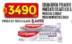 Supermercados DIA Colgate crema dental proalivo inmediato oferta
