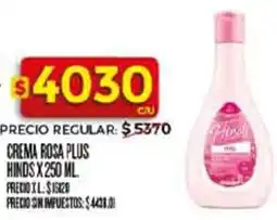 Supermercados DIA Hinds crema rosa plus oferta