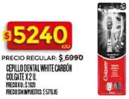 Supermercados DIA Colgate cepillo dental white carbón oferta