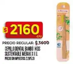 Supermercados DIA Meraki cepillo dental bambú nids sustentable oferta
