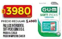 Supermercados DIA G.u.m palillos interdental soft-picks oferta