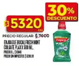 Supermercados DIA Colgate plax enjua gue bucal fresh mint oferta