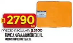 Supermercados DIA Banderita franela naranja oferta
