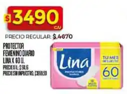 Supermercados DIA Lina protector femenino diafio oferta