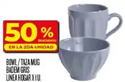 Supermercados DIA Bowl/taza mug badem gris linea hogar oferta