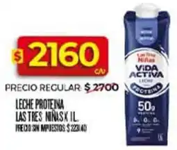 Supermercados DIA Las tres niñas leche proteina oferta