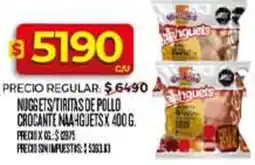 Supermercados DIA Crocantes nuggets/tiritas de pollo oferta