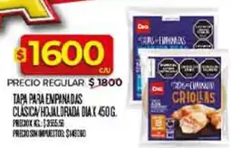 Supermercados DIA Dia tapa para empanadas clasica hojaldrada oferta