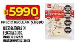 Supermercados DIA Dia queso pategras en fetas oferta