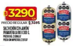 Supermercados DIA Lario salchichón con jamón frimavera oferta