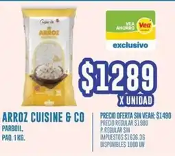 Supermercados Vea Cuisine & co arroz parboil, paq. oferta
