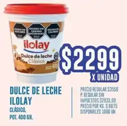 Supermercados Vea Ilolay dulce de leche clásico pot. oferta