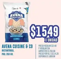 Supermercados Vea Cuisine & co avena instantánea, paq. oferta