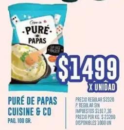 Supermercados Vea Cuisine & co puré de papas paq. oferta